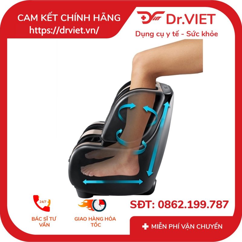 Máy massage chân và bắp chân Homedics FMS-500HJ kèm nhiệt 12 Máy massage chân và bắp chân Homedics FMS-500HJ kèm nhiệt