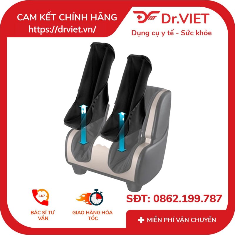 Máy massage chân và bắp chân Homedics FMS-500HJ kèm nhiệt 17 Máy massage chân và bắp chân Homedics FMS-500HJ kèm nhiệt