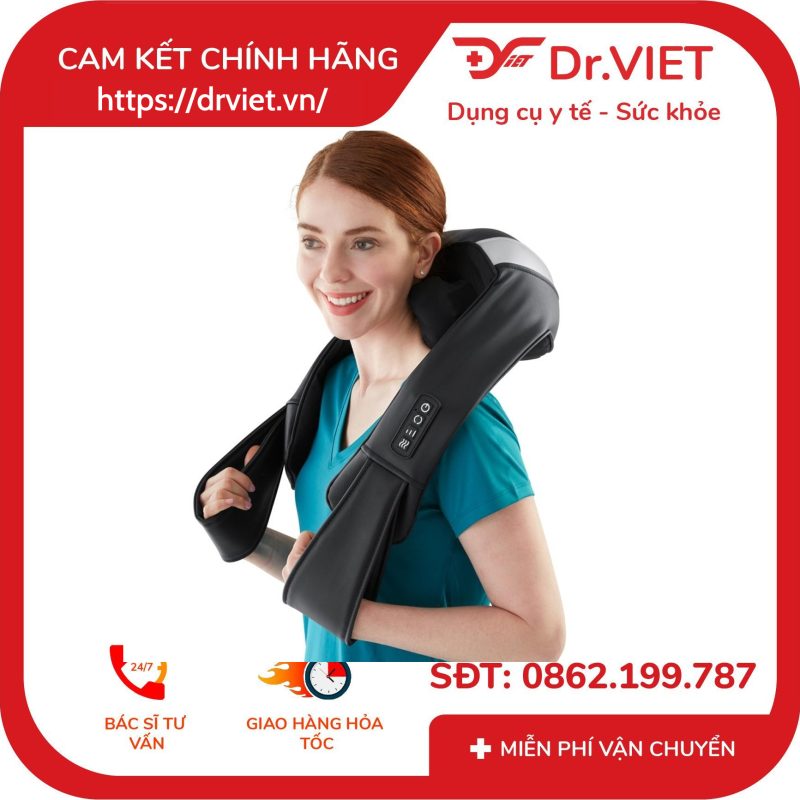 Máy massage cổ và vai gáy SHIATSU 3D Tru Touch Homedics NMS-680HJ