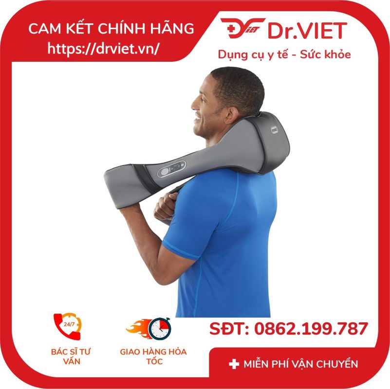 Máy massage cổ vai gáy HoMedics NMS-675H 14 Tấm choàng vai cổ làm ấm và massage Homedics HPM-W36ALJ
