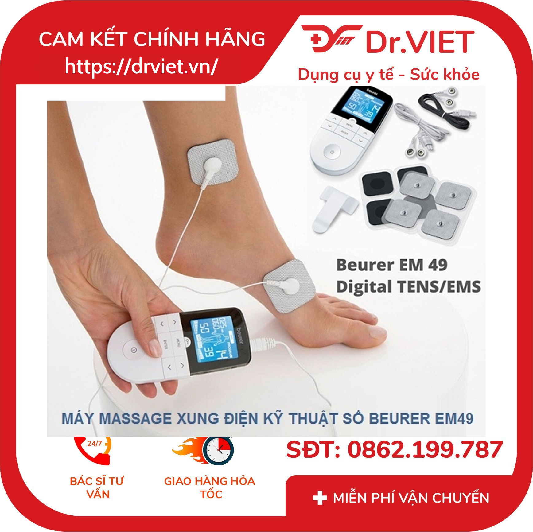 Máy massage xung điện Beurer EM49 7 Máy massage xung điện Beurer EM49