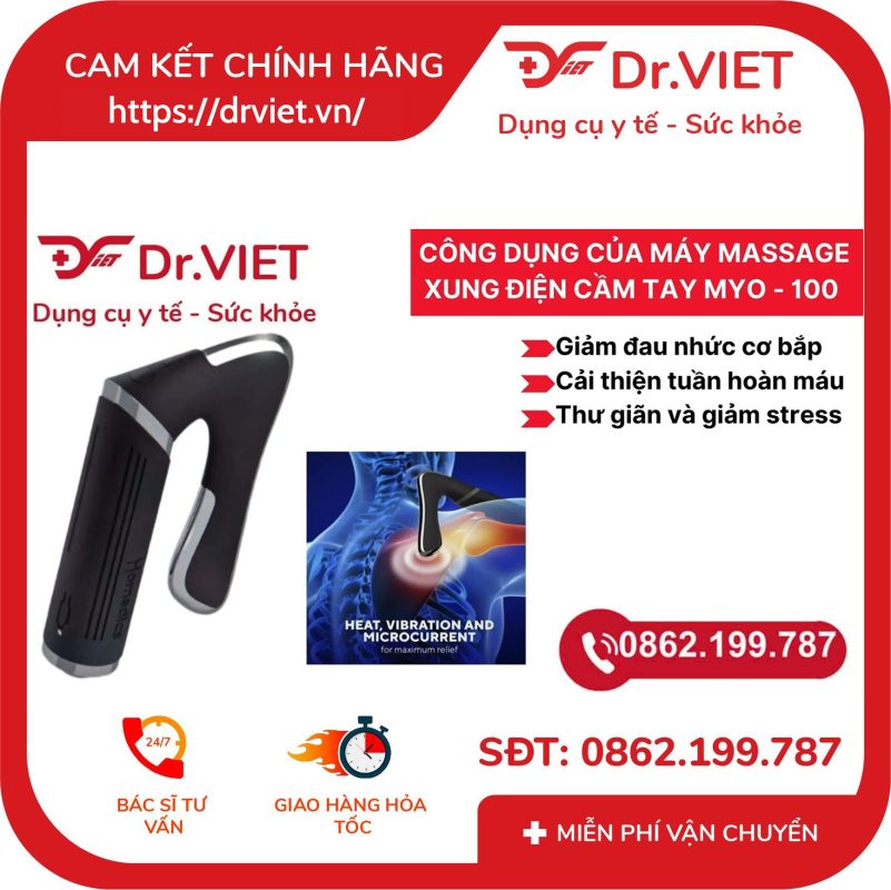 Máy massage xung điện cầm tay MYO-100 10 Máy massage xung điện cầm tay MYO-100