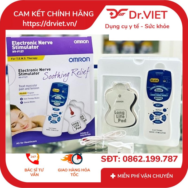 Máy massage xung điện Omron HV-F127 11 Máy massage xung điện Omron HV-F127