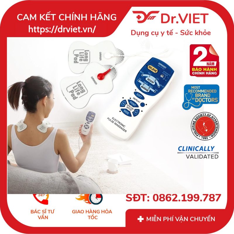 Máy massage xung điện Omron HV-F127 12 Máy massage xung điện Omron HV-F127