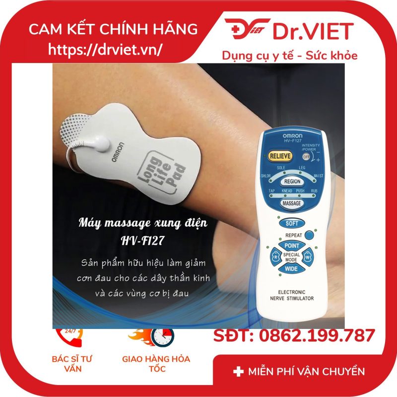 Máy massage xung điện Omron HV-F127 13 Máy massage xung điện Omron HV-F127