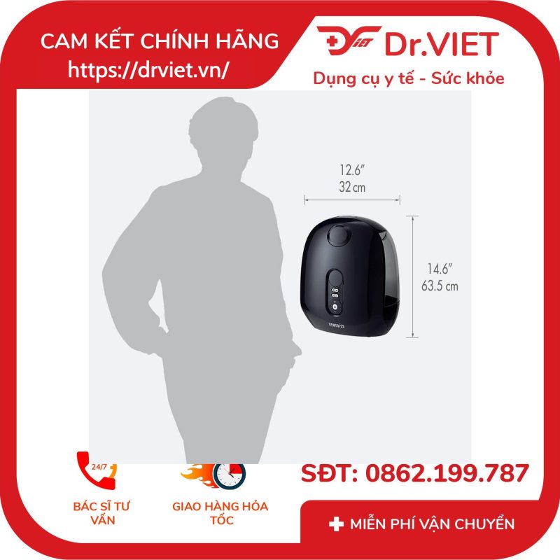 Máy phun sương tạo ẩm khuếch tán tinh dầu Homedics UHE-WM130-BK