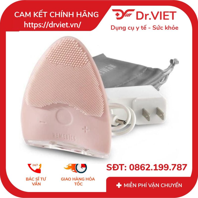 Máy rửa mặt Silicone kháng khuẩn HoMedics FAC-310 10 Máy rửa mặt Silicone kháng khuẩn HoMedics FAC-310