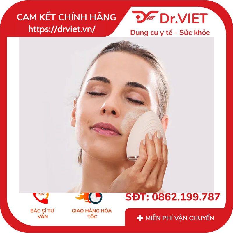 Máy rửa mặt Silicone kháng khuẩn HoMedics FAC-310 12 Máy rửa mặt Silicone kháng khuẩn HoMedics FAC-310