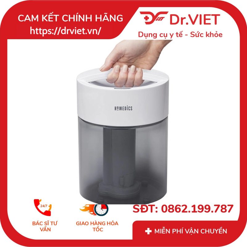 Máy tạo ẩm công nghệ siêu âm kèm đèn UV-C diệt khuẩn Homedics UHE-CMTF45 11 Máy tạo ẩm công nghệ siêu âm kèm đèn UV-C diệt khuẩn Homedics UHE-CMTF45