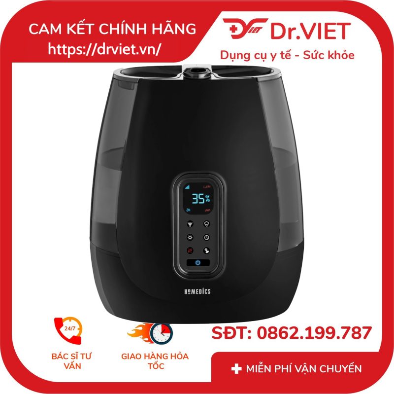 Máy tạo ẩm công nghệ siêu âm khử khuẩn Homedics 1449558