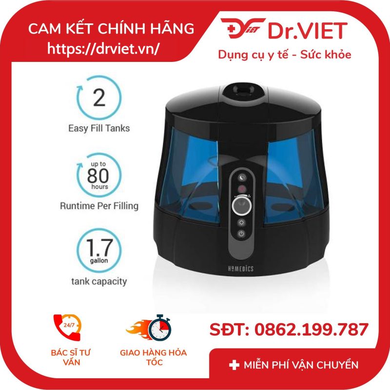 Máy tạo độ ẩm HoMedics UHE-WM70A 11 Máy tạo độ ẩm HoMedics UHE-WM70A