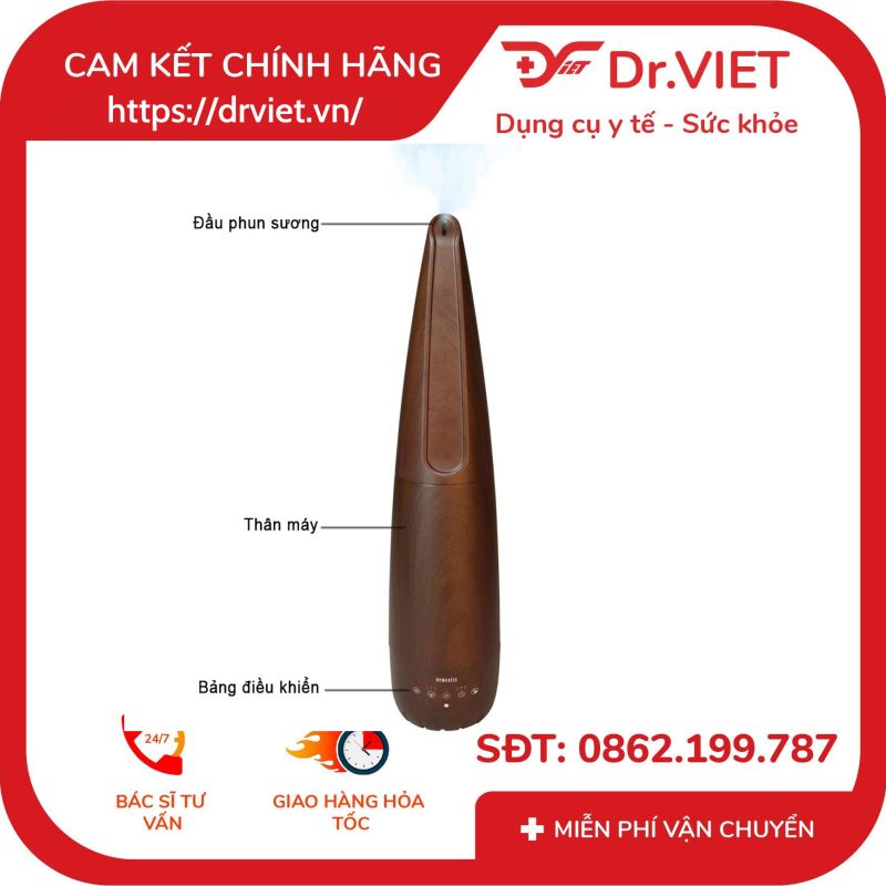 Máy tạo độ ẩm siêu âm khử khuẩn TotalComfort Deluxe HoMedics UHE-WM11BD 13 Máy tạo độ ẩm siêu âm khử khuẩn TotalComfort Deluxe HoMedics UHE-WM11BD