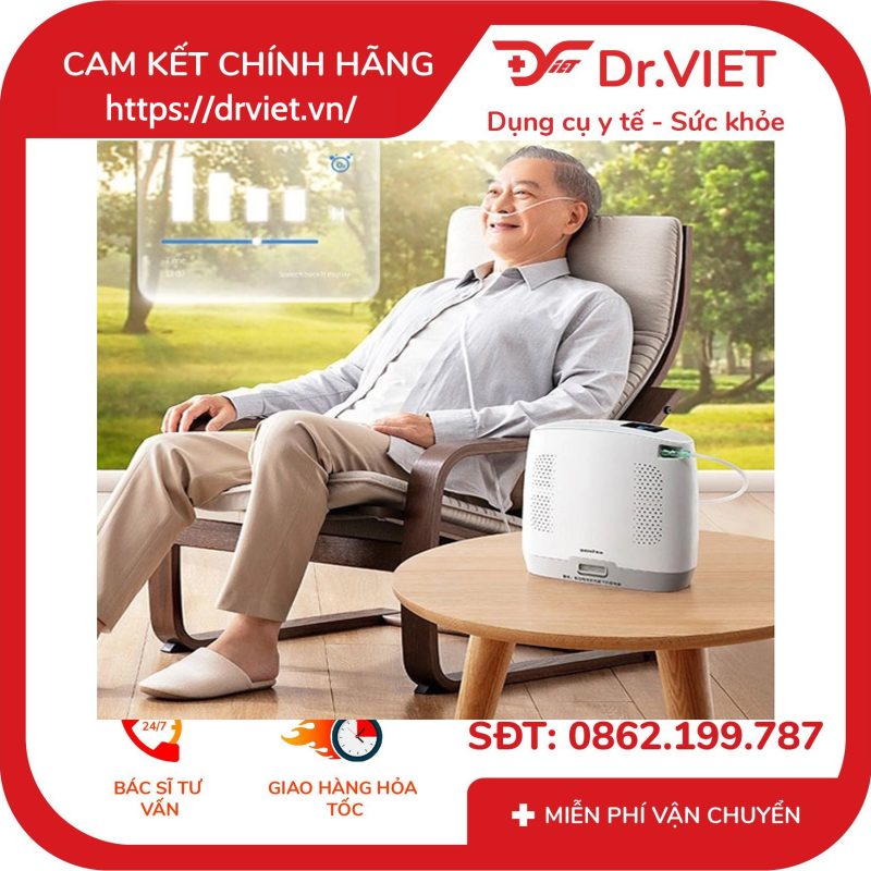 Máy tạo oxy xách tay Yuwell Spirit 3 15 Máy tạo oxy xách tay Yuwell Spirit 3