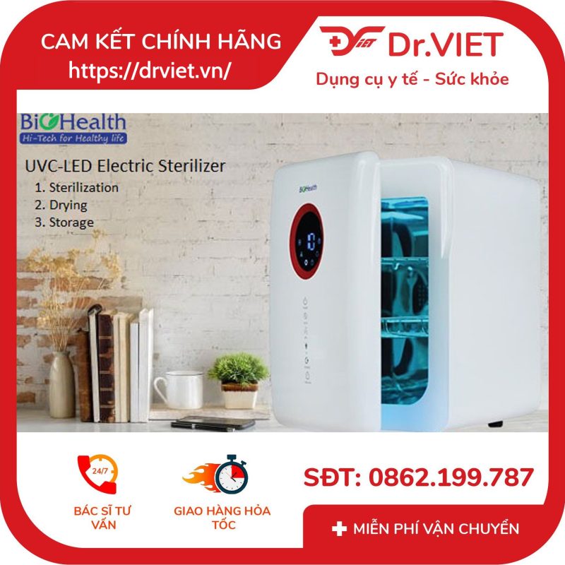 Máy tiệt trùng UV cửa ngang 18L Biohealth BH5700