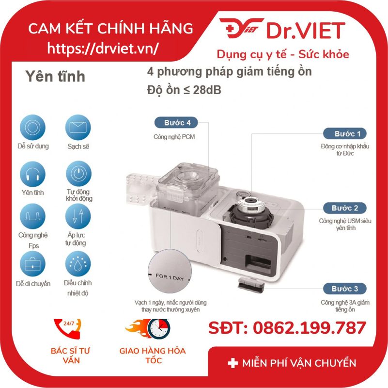 Máy trợ thở CPAP Yuwell YH-360 12 Máy trợ thở CPAP Yuwell YH-360