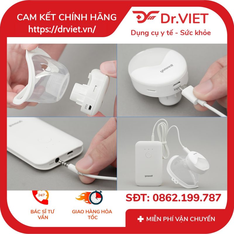 Máy Xông Khí Dung Cầm Tay Yuwell M104