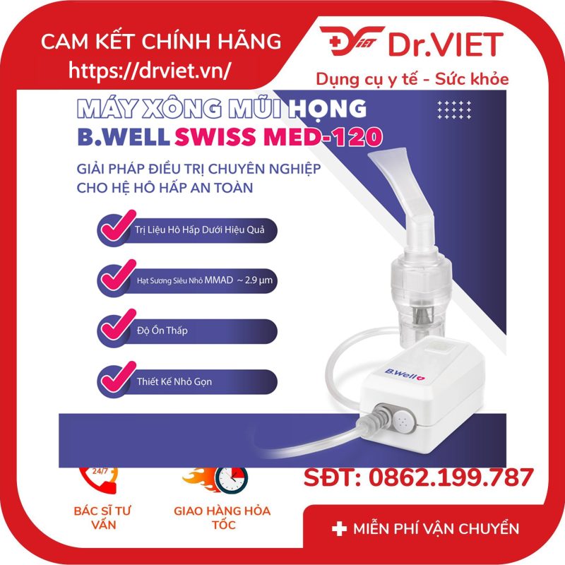 Máy xông mũi họng B.Well Swiss MED-120