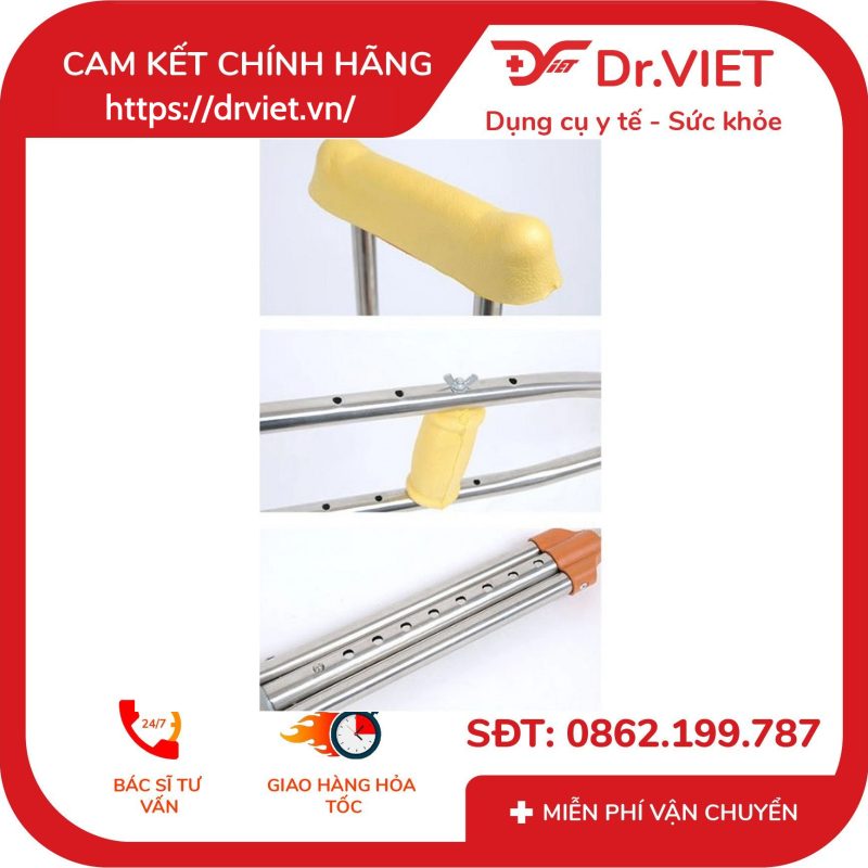 Nạng Nhôm Chống Nách TAJERMY TJM-NN01 10 Nạng Nhôm Chống Nách TAJERMY TJM-NN01