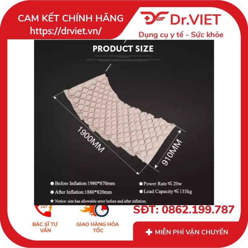 Nệm Hơi Chống Loét Tajermy TJM-NL01 11 Nệm Hơi Chống Loét Tajermy TJM-NL01