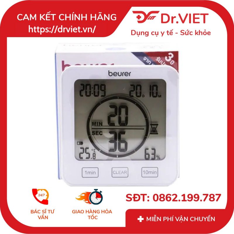 Nhiệt ẩm kế Beurer HM22 12 Nhiệt ẩm kế Beurer HM22