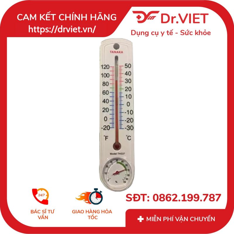 Nhiệt Ẩm Kế Cột Tanaka TH337