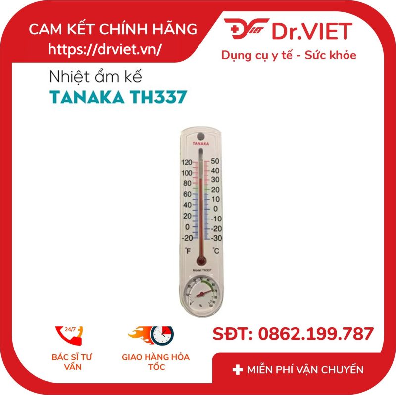 Nhiệt Ẩm Kế Cột Tanaka TH337