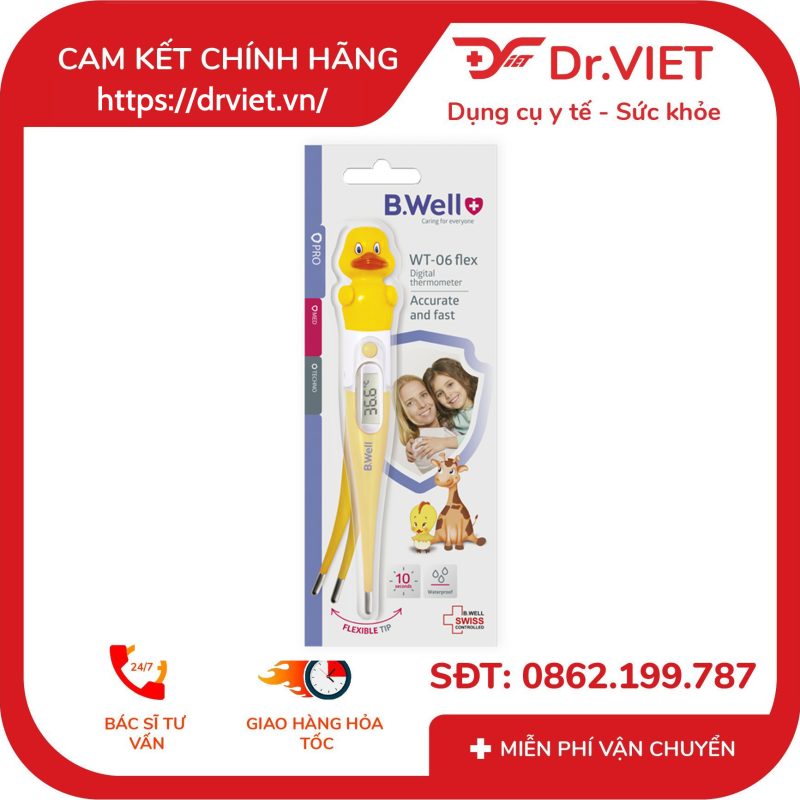 Nhiệt Kế Điện Tử B.Well Swiss WT-06 flex 10 Nhiệt Kế Điện Tử B.Well Swiss WT-06 flex