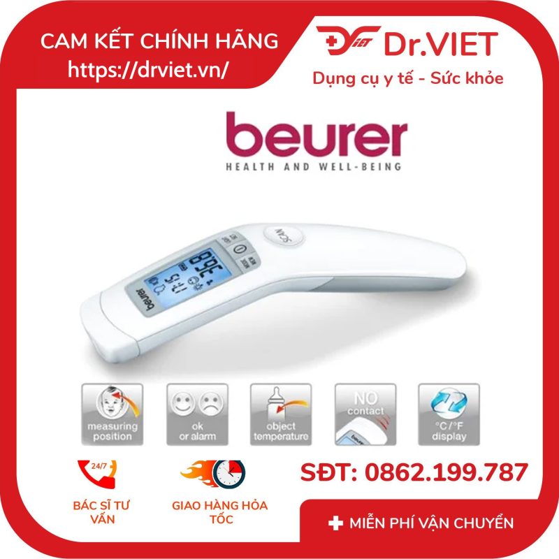 Nhiệt kế điện tử hồng ngoại Beurer FT90 đo trán 13 Nhiệt kế điện tử hồng ngoại Beurer FT90 đo trán
