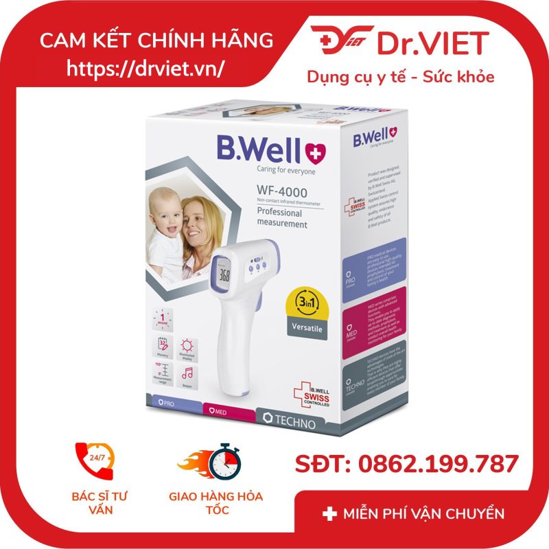 Nhiệt kế hồng ngoại B.Well Swiss WF-4000 9 Nhiệt kế hồng ngoại B.Well Swiss WF-4000