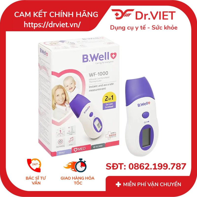 Nhiệt kế hồng ngoại đo trán B.Well Swiss WF-1000 10 Nhiệt kế hồng ngoại đo trán B.Well Swiss WF-1000