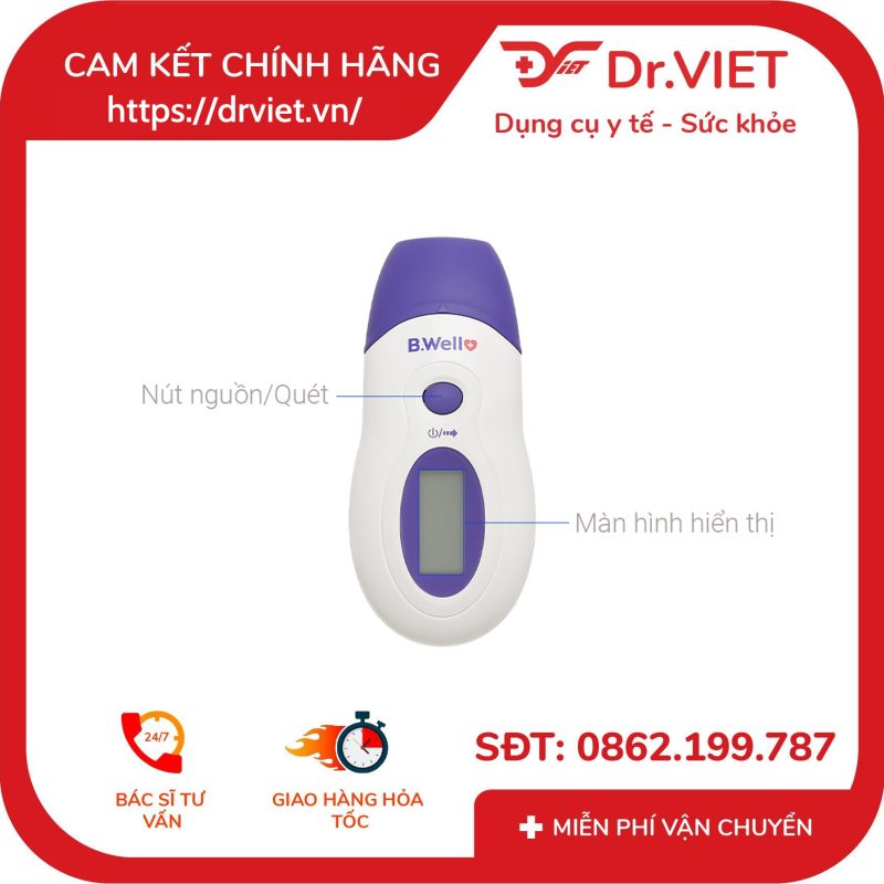 Nhiệt kế hồng ngoại đo trán B.Well Swiss WF-1000 12 Nhiệt kế hồng ngoại đo trán B.Well Swiss WF-1000