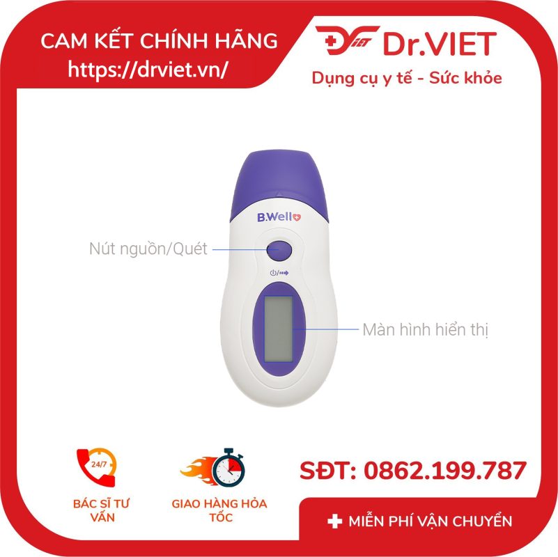Nhiệt kế hồng ngoại đo trán B.Well Swiss WF-1000
