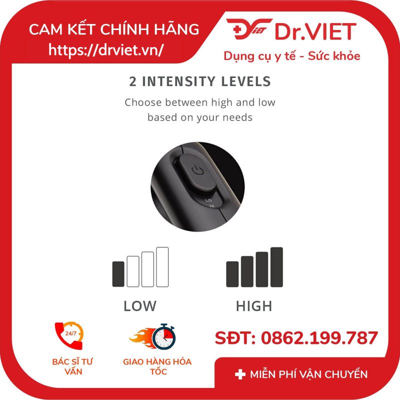 Súng massage cầm tay Homedics HHP-120 13 Súng massage cầm tay Homedics HHP-120