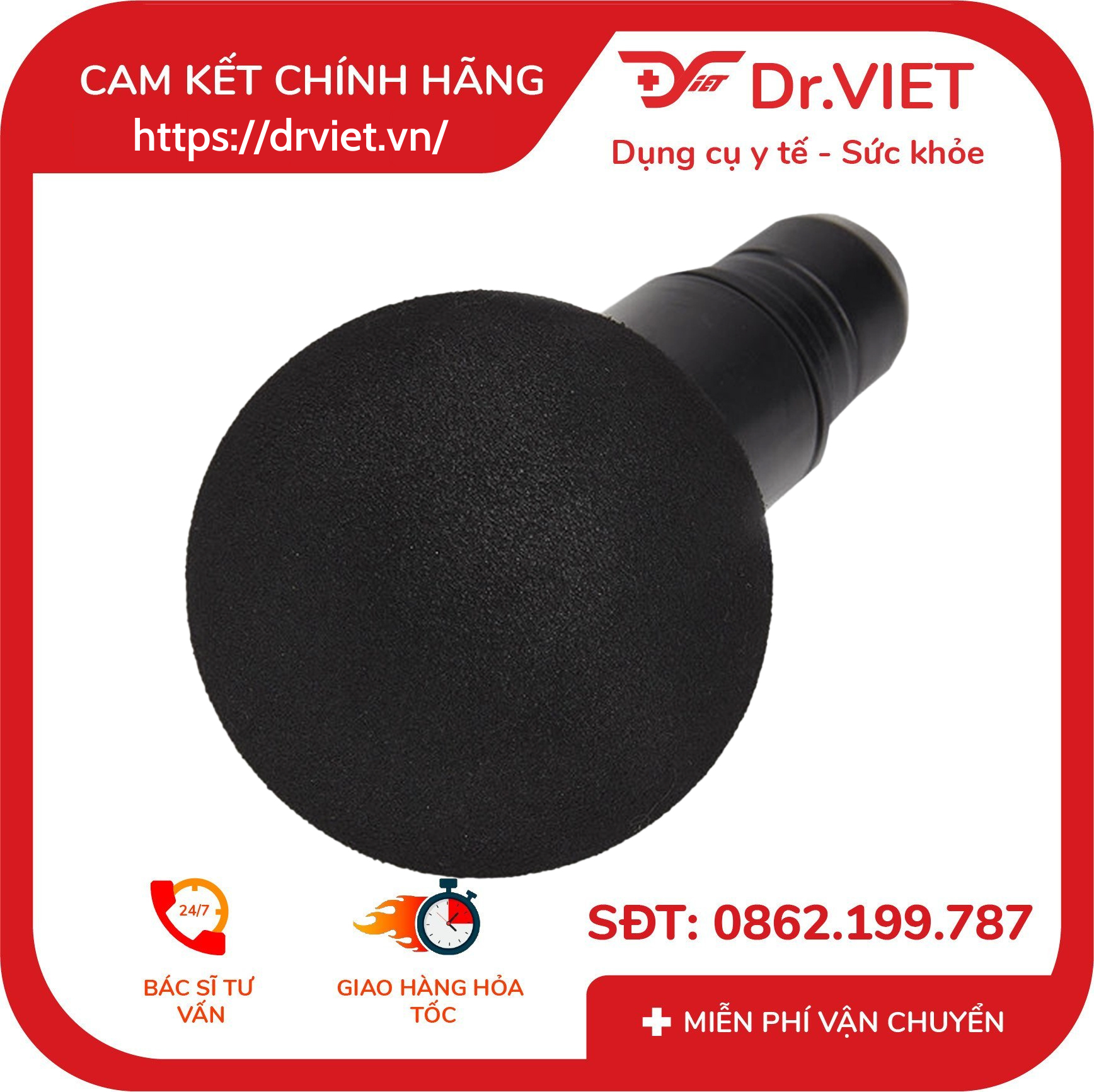 Súng massage cầm tay Homedics HHP-680 8 Súng massage cầm tay Homedics HHP-680