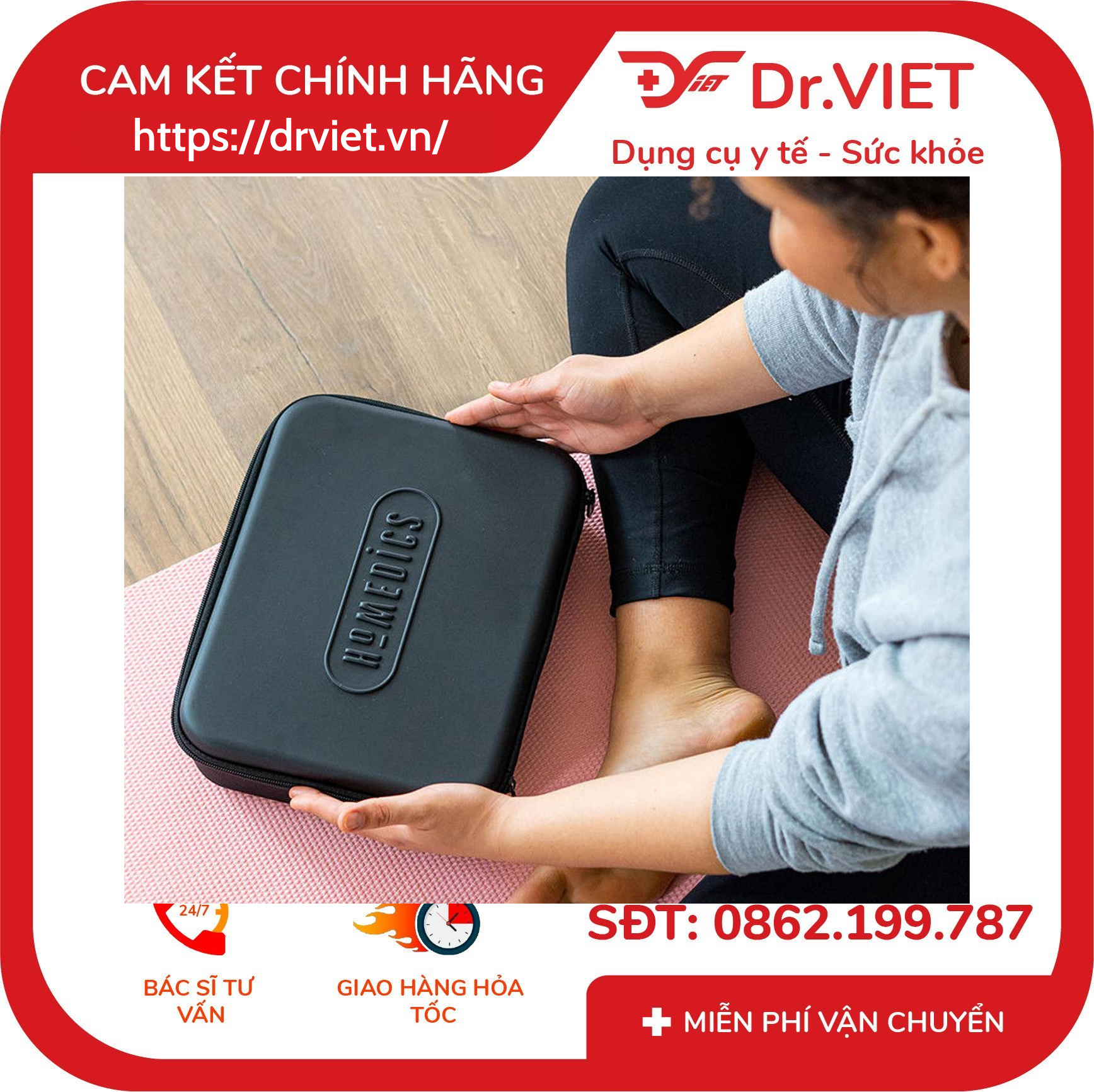 Súng massage cầm tay HoMedics HHP-745 7 Súng massage cầm tay HoMedics HHP-745