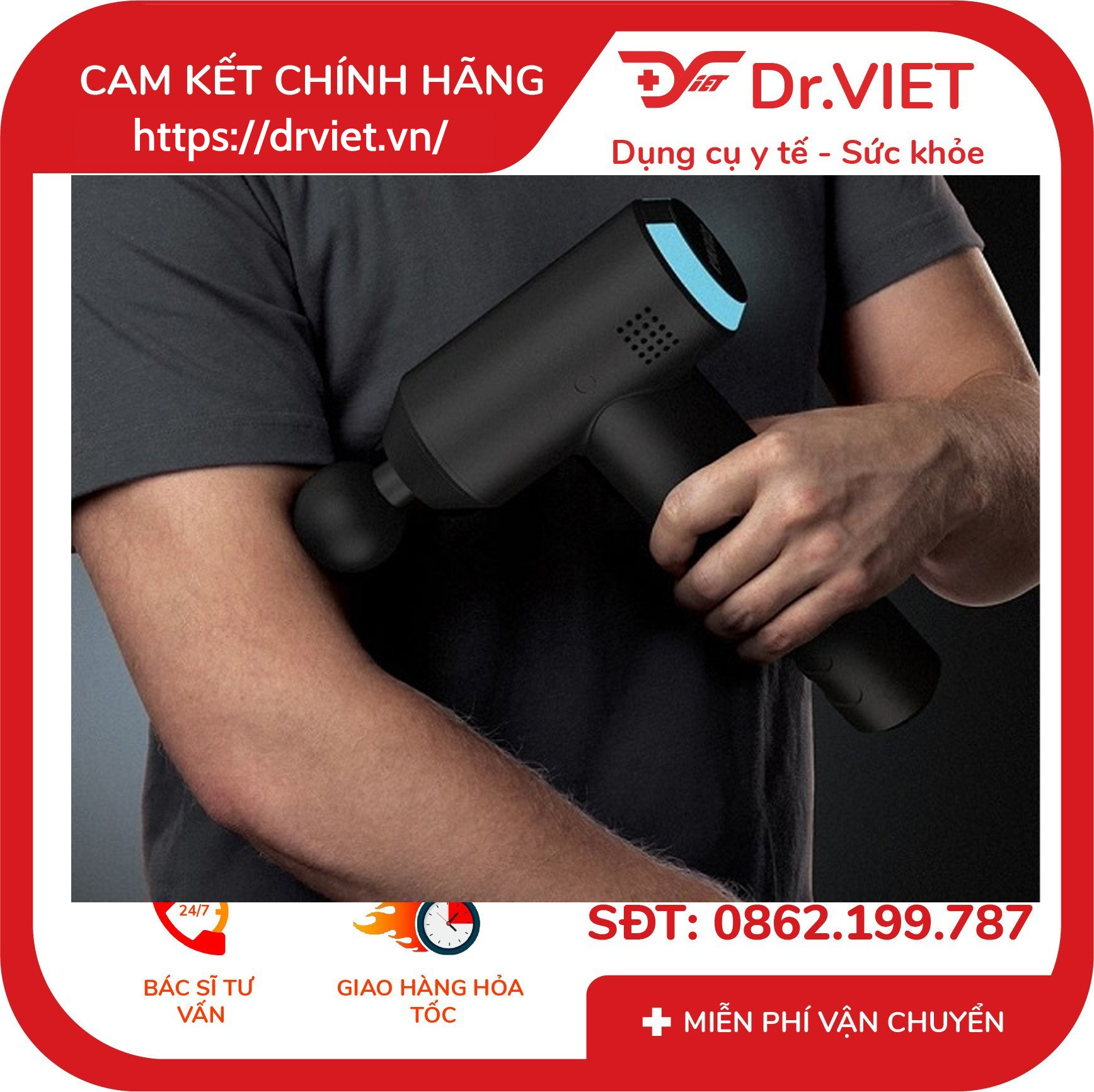 Súng massage cao cấp HoMedics PGM-200A 7 Súng massage cao cấp HoMedics PGM-200A