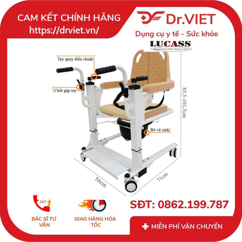 Xe di chuyển bệnh nhân Lucass