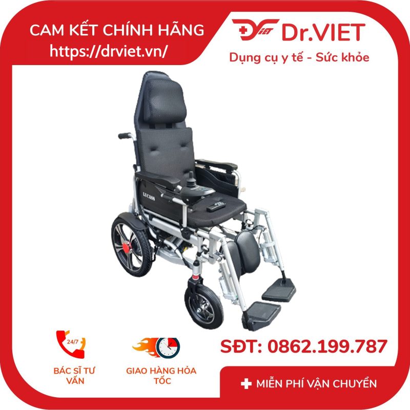 Xe Lăn Điện DLY-812 High Back Lying