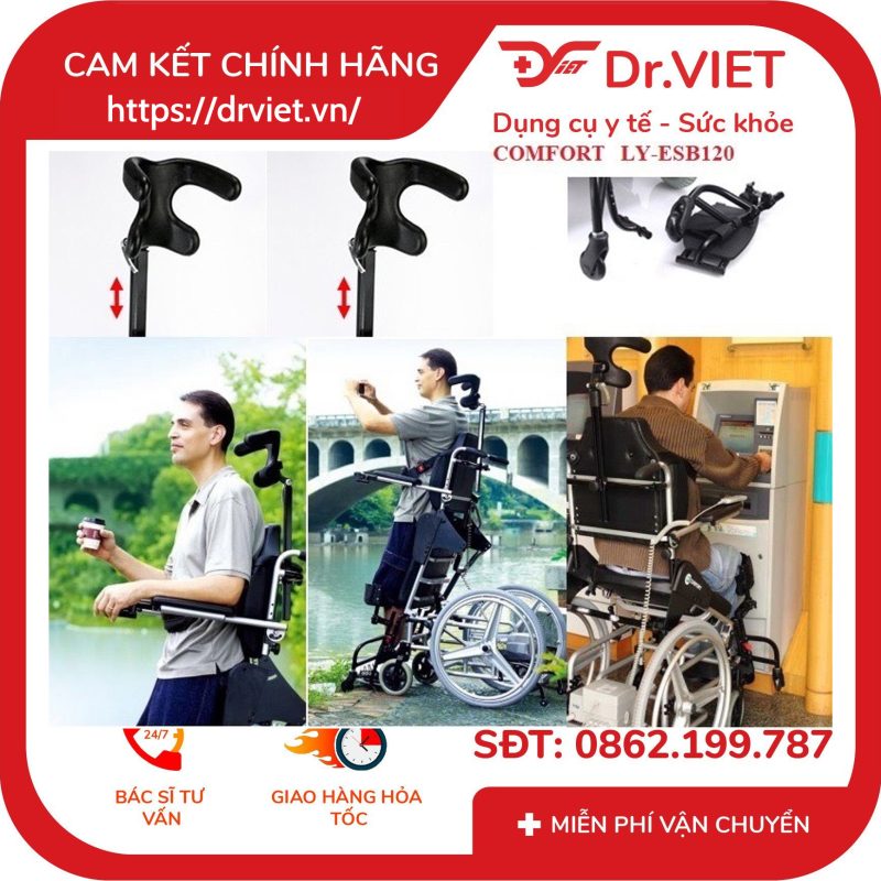 Xe lăn điện đứng Đài Loan phục hồi chức năng chân LY-ESB120 12 Xe lăn điện đứng Đài Loan phục hồi chức năng chân LY-ESB120