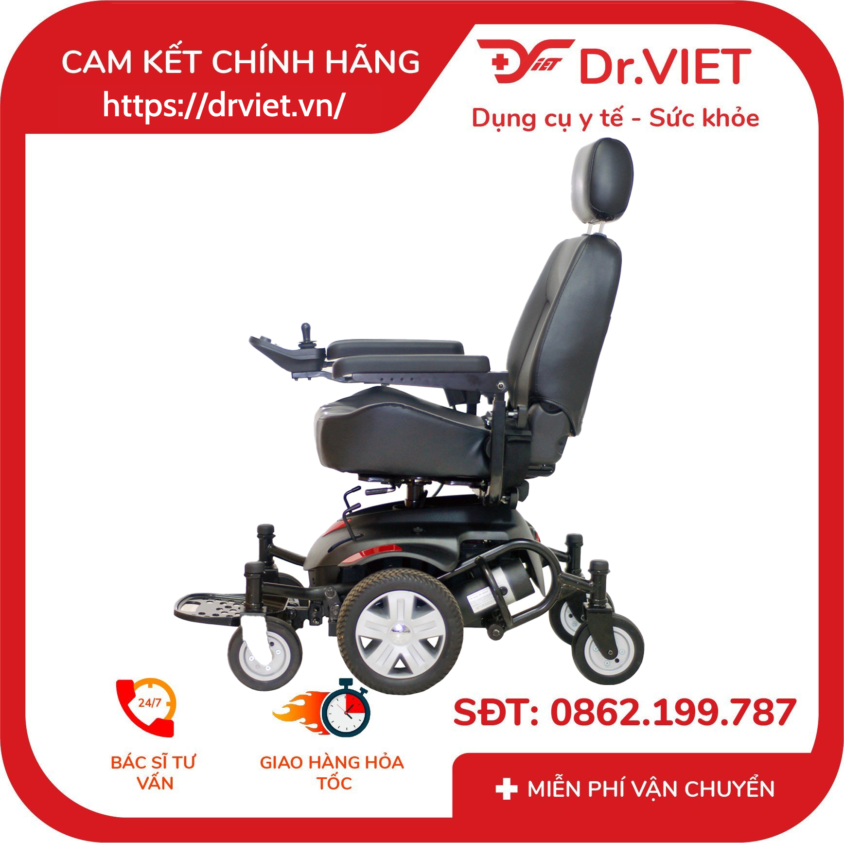 Xe lăn điện Eurocare Inspire 369 7 Xe lăn điện Eurocare Inspire 369
