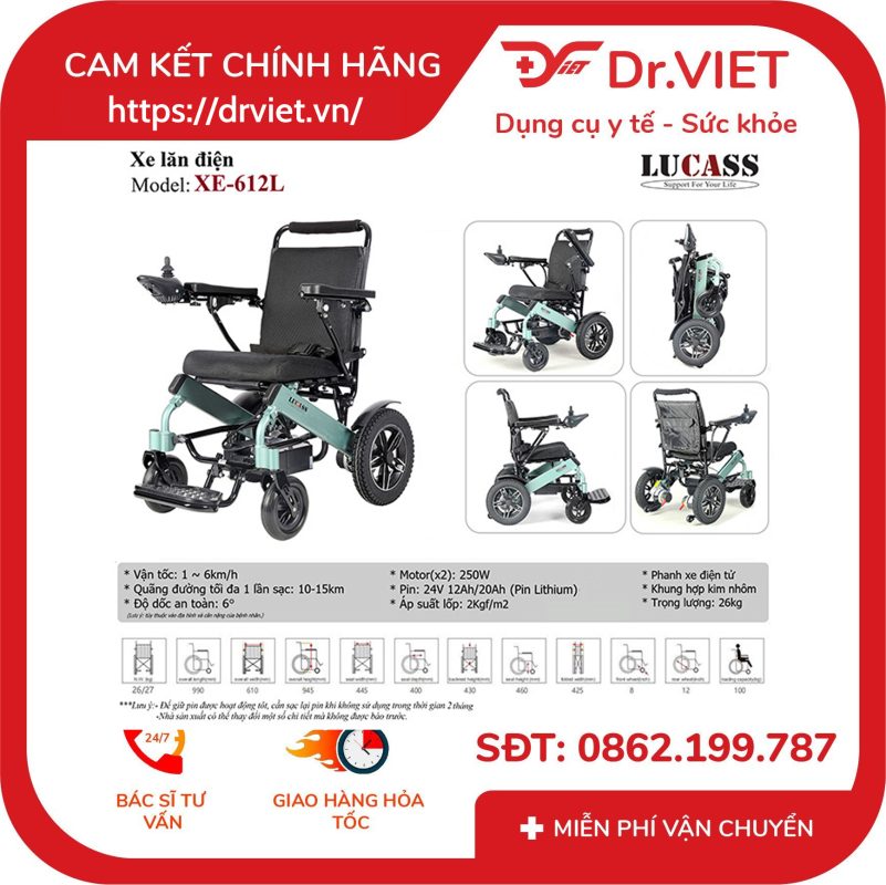 Xe lăn nhôm caro Lucass X-20L