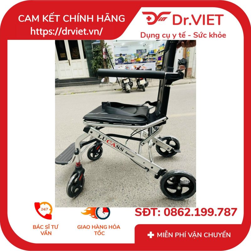 Xe Lăn Du Lịch Bánh Nhỏ Lucass X-963 (X-69) 11 Xe Lăn Du Lịch Bánh Nhỏ Lucass X-963 (X-69)