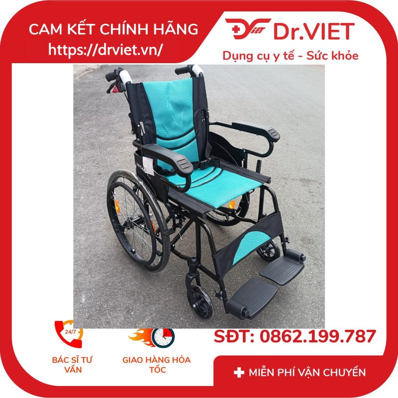Xe Lăn Sắt Sơn Chống Lật Lucass X-980L 12 Xe Lăn Sắt Sơn Chống Lật Lucass X-980L