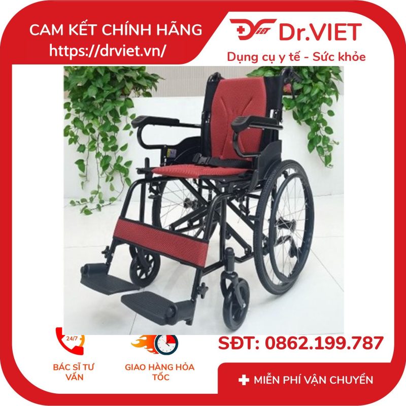 Xe Lăn Sắt Sơn Chống Lật Lucass X-980L 10 Xe Lăn Sắt Sơn Chống Lật Lucass X-980L