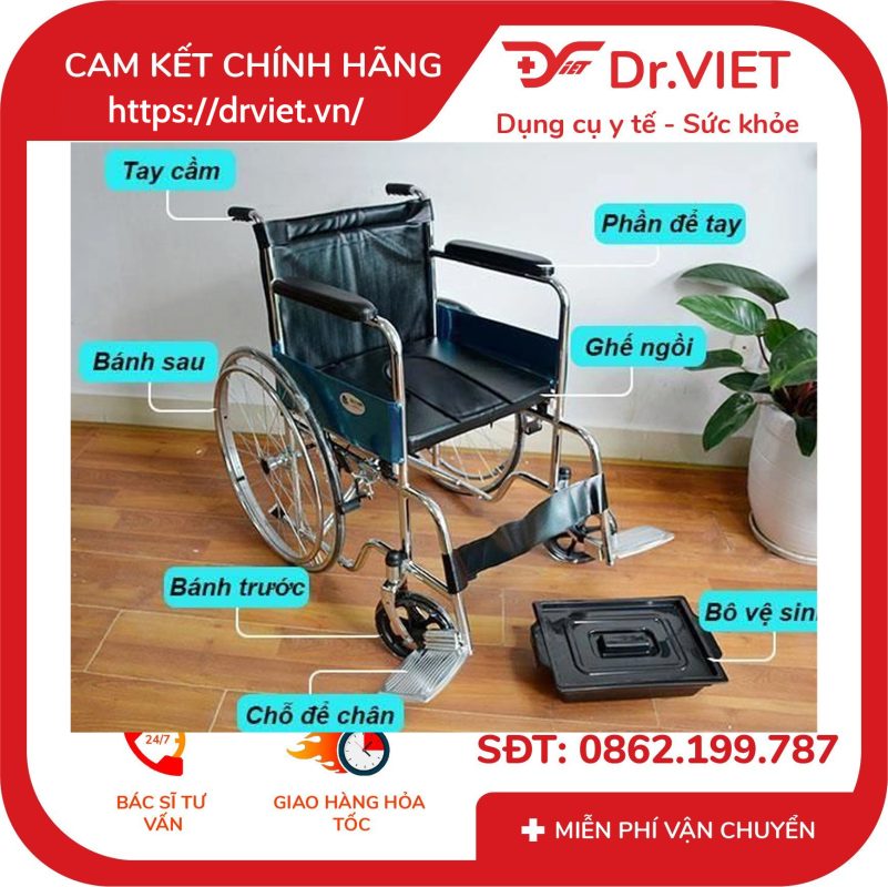 Xe Lăn Tay Có Bô Vệ Sinh Lucass X-8 14 Xe Lăn Tay Có Bô Vệ Sinh Lucass X-8