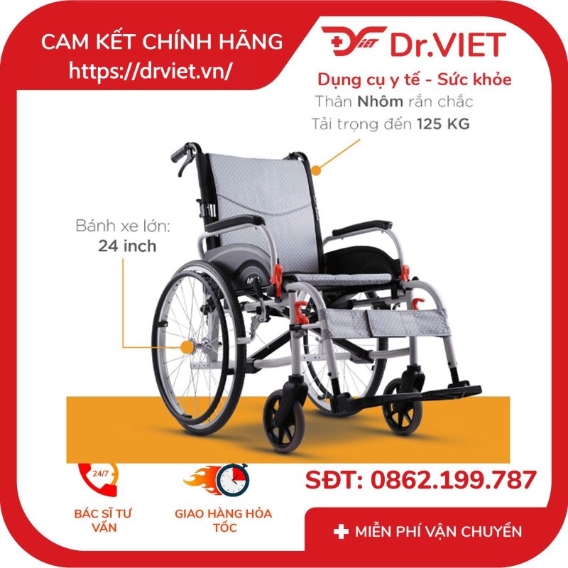 Xe lăn tay Karma Agile