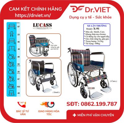 Xe Lăn Tay Lucass X91 19 Xe Lăn Tay Lucass X91