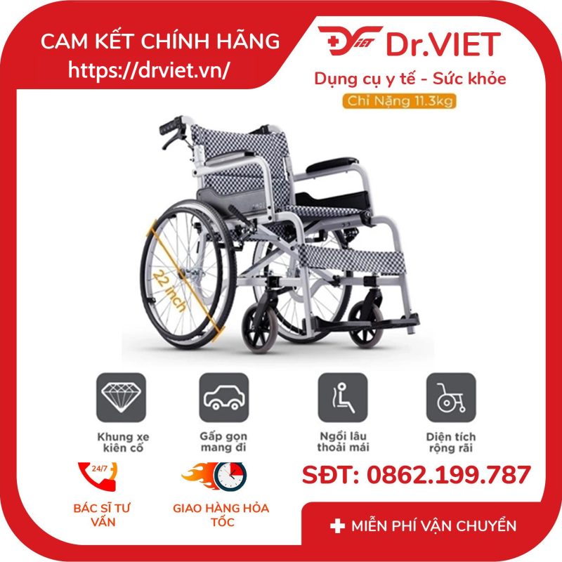 Xe lăn tiêu chuẩn Karma SOMA 105