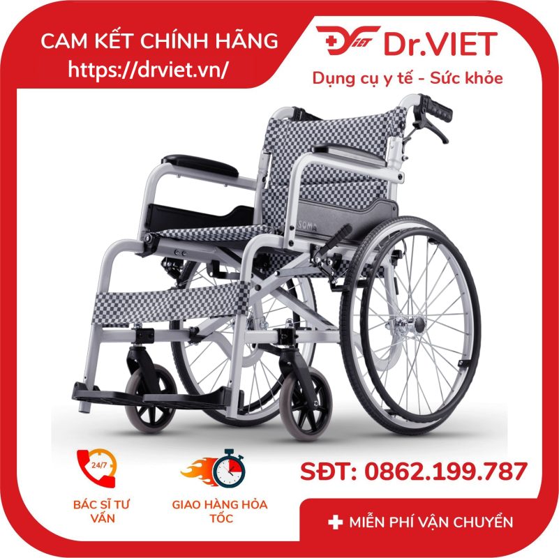 Xe lăn tiêu chuẩn Karma SOMA 105 14 Xe lăn tiêu chuẩn Karma SOMA 105