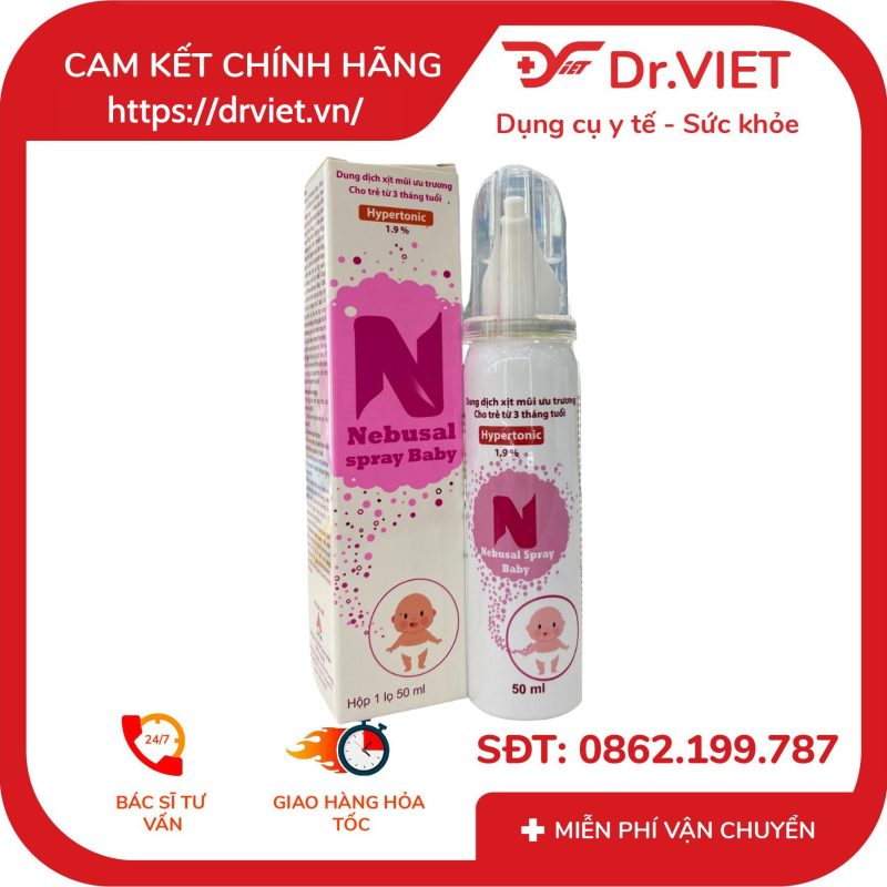 Xịt mũi ưu trương Nebusal Spray 1.9% 13 Xịt mũi ưu trương Nebusal Spray 1.9%